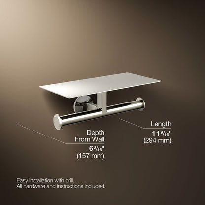 KOHLER Components Covered double toilet paper holder
