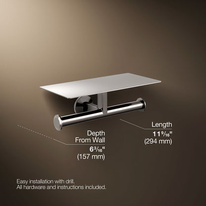 KOHLER Components Covered double toilet paper holder