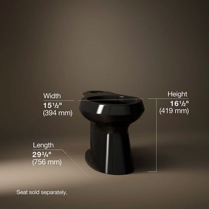 KOHLER K-80020 Highline Elongated toilet bowl with concealed trapway