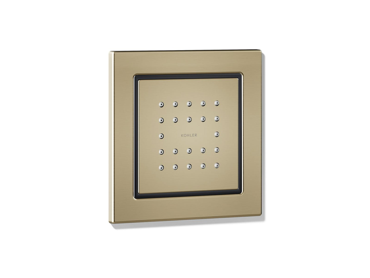 KOHLER WaterTile Square 22-nozzle single-function body spray, 2.5 gpm