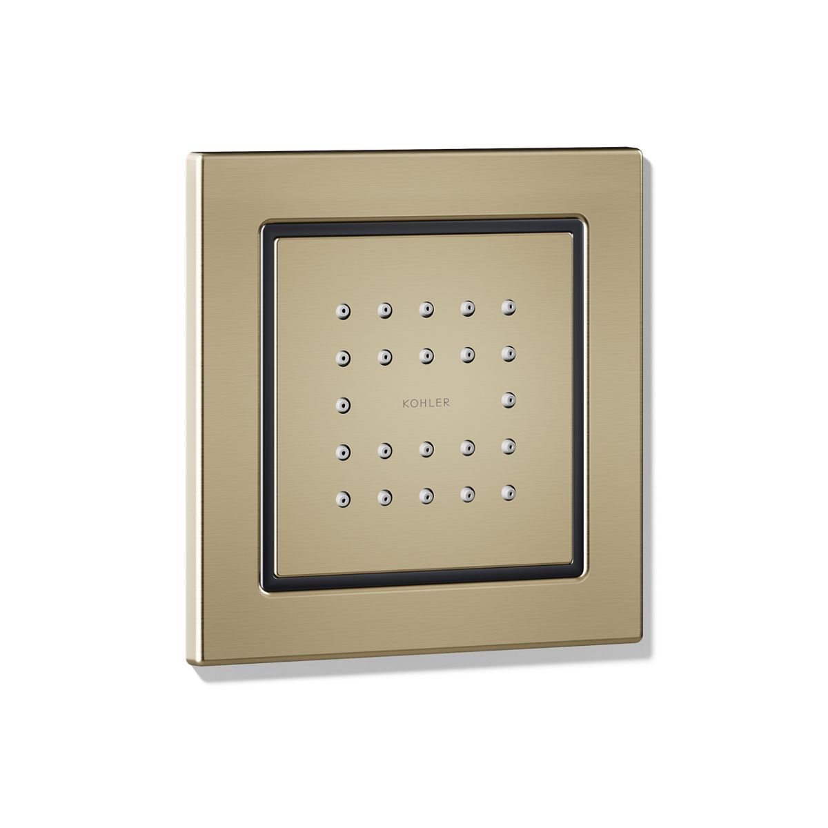 KOHLER WaterTile Square 22-nozzle single-function body spray, 2.5 gpm