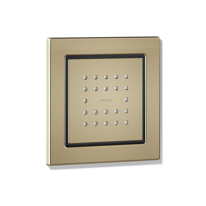 KOHLER WaterTile Square 22-nozzle single-function body spray, 2.5 gpm