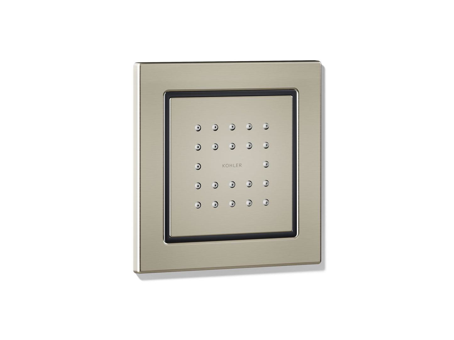 KOHLER WaterTile Square 22-nozzle single-function body spray, 2.5 gpm