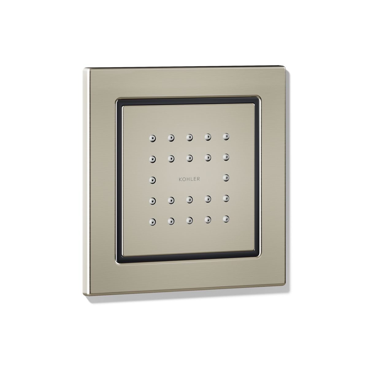 KOHLER WaterTile Square 22-nozzle single-function body spray, 2.5 gpm