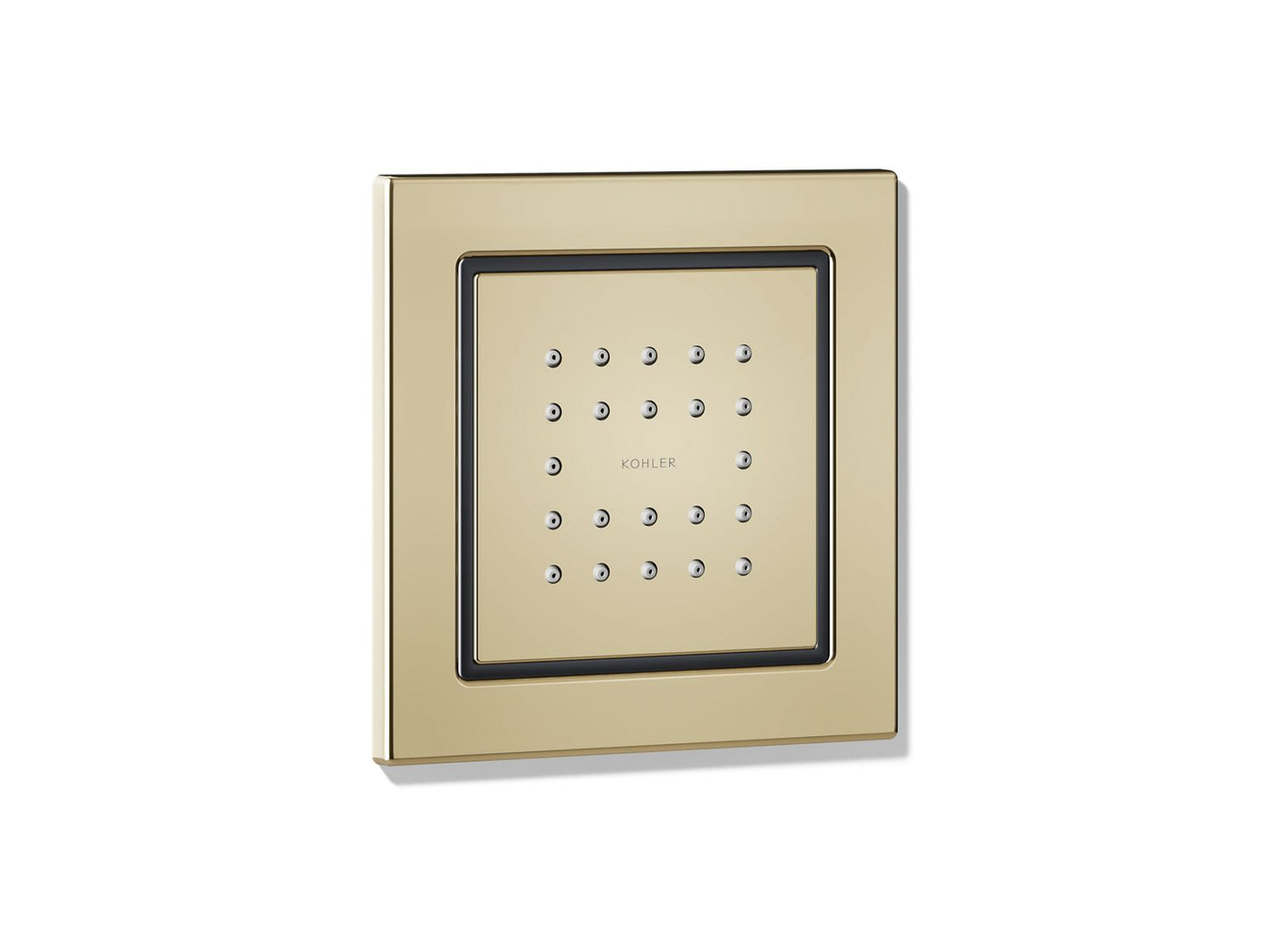 KOHLER WaterTile Square 22-nozzle single-function body spray, 2.5 gpm
