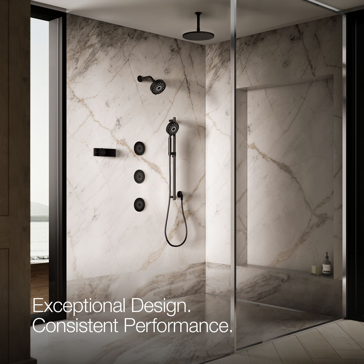 KOHLER WaterTile Round 54-nozzle single-function body spray, 2.0 gpm