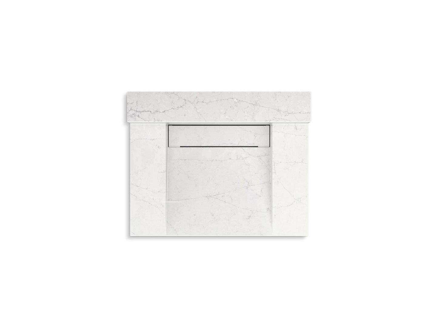 KOHLER K-81024-BSS Constellation 30" wall-mount lavatory system with backsplash