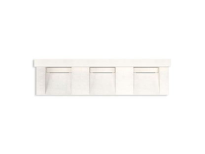 KOHLER K-81026-BSS Constellation 90" wall-mount basin lavatory system with backsplash