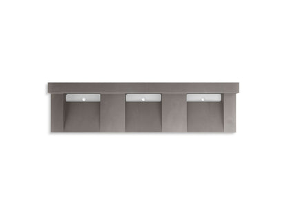KOHLER K-81026-BSS Constellation 90" wall-mount basin lavatory system with backsplash