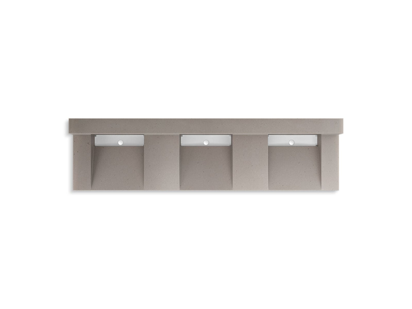 KOHLER K-81026-BSS Constellation 90" wall-mount basin lavatory system with backsplash