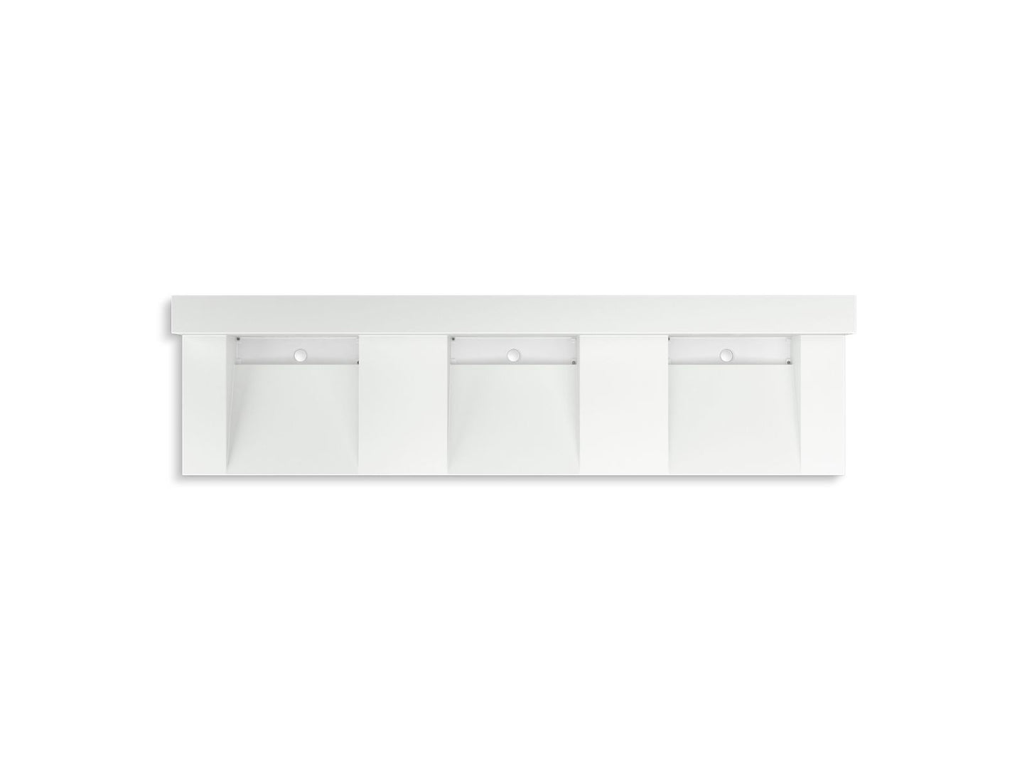 KOHLER K-81026-BSS Constellation 90" wall-mount basin lavatory system with backsplash
