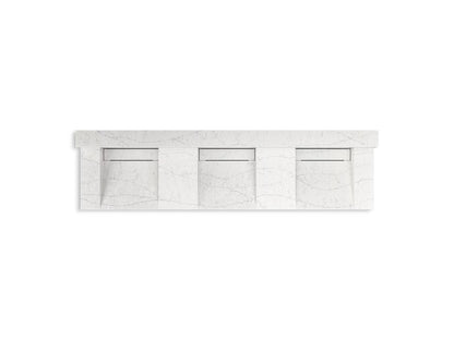 KOHLER K-81026-BSS Constellation 90" wall-mount basin lavatory system with backsplash