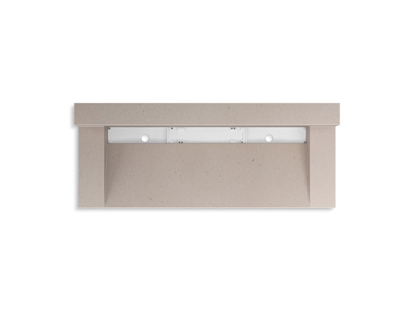 KOHLER K-81027-BSS Constellation 60" wall-mount trough lavatory system with backsplash