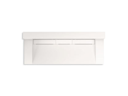 KOHLER K-81027-BSS Constellation 60" wall-mount trough lavatory system with backsplash