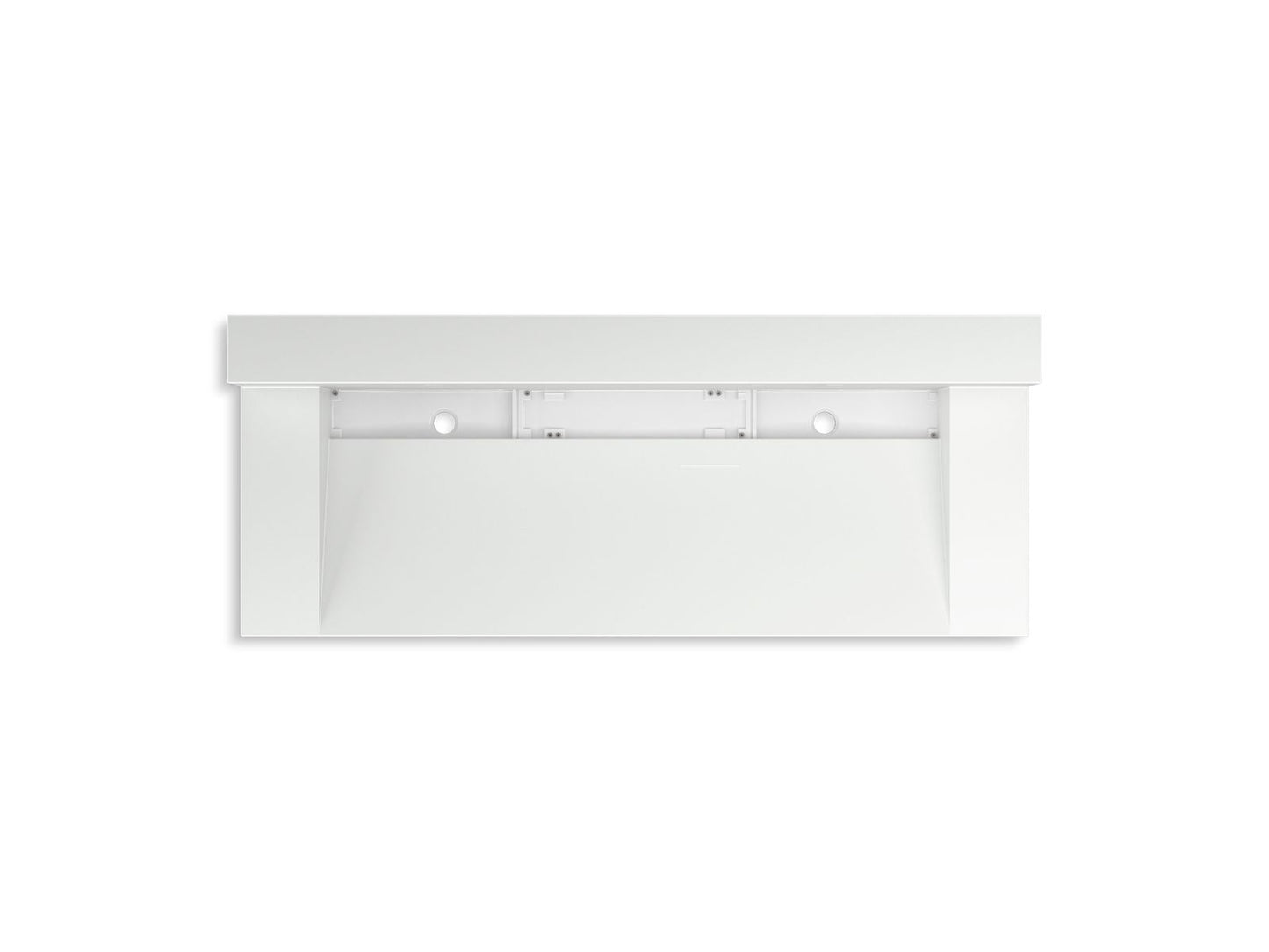 KOHLER K-81027-BSS Constellation 60" wall-mount trough lavatory system with backsplash