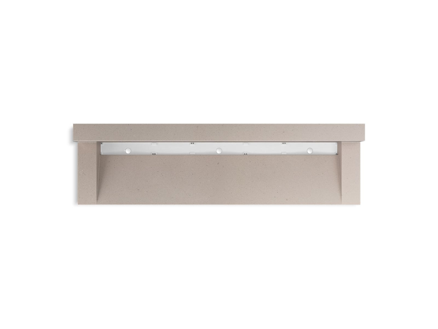 KOHLER K-81028-BSS Constellation 90" wall-mount trough lavatory system with backsplash