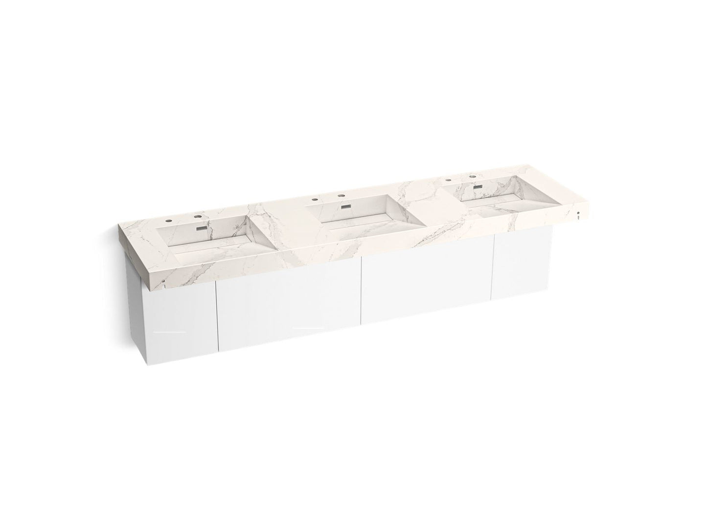 KOHLER K-81031-BPW Constellation 90" wall-mount basin lavatory system
