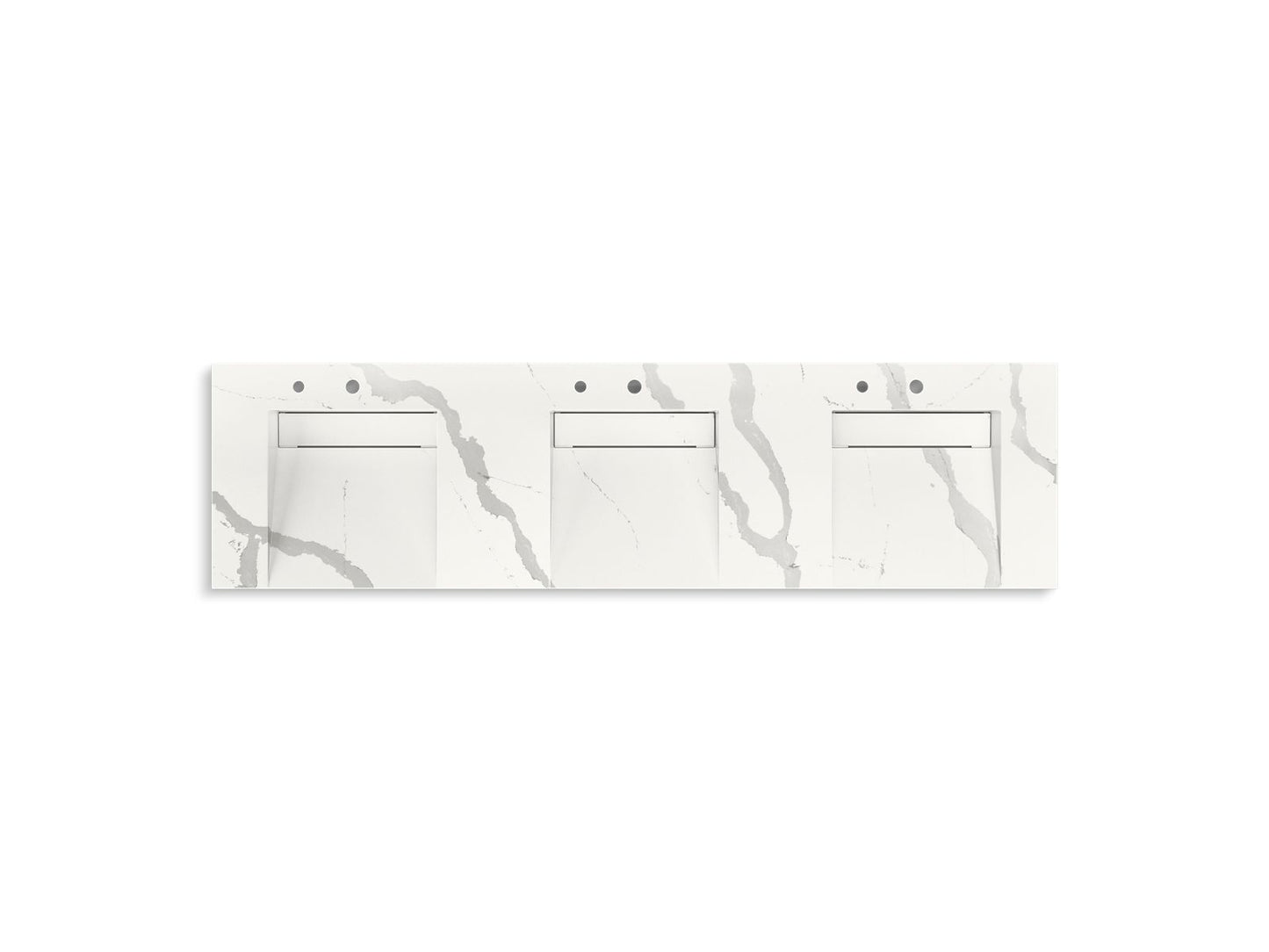 KOHLER K-81031-BSS Constellation 90" wall-mount basin lavatory system