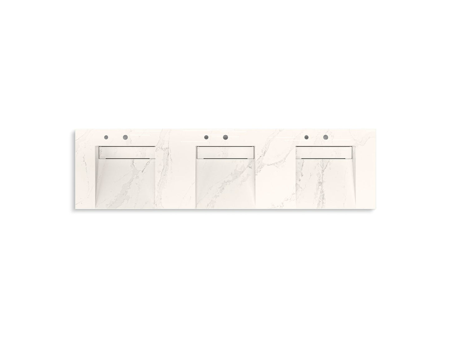 KOHLER K-81031-BSS Constellation 90" wall-mount basin lavatory system