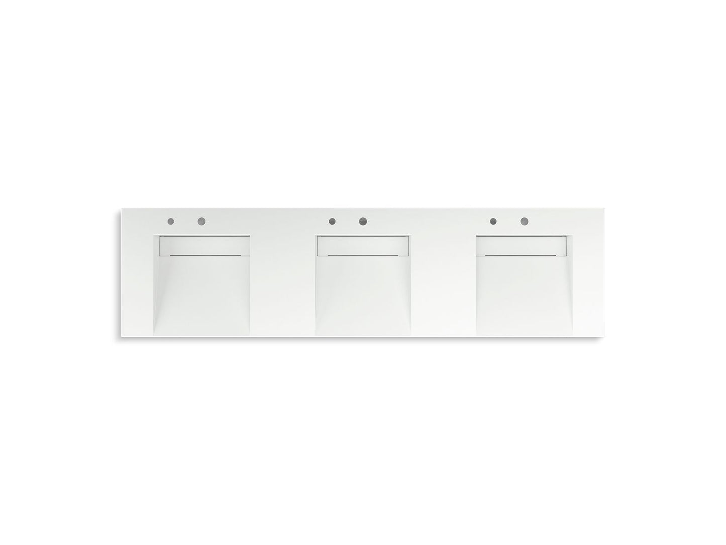 KOHLER K-81031-BSS Constellation 90" wall-mount basin lavatory system