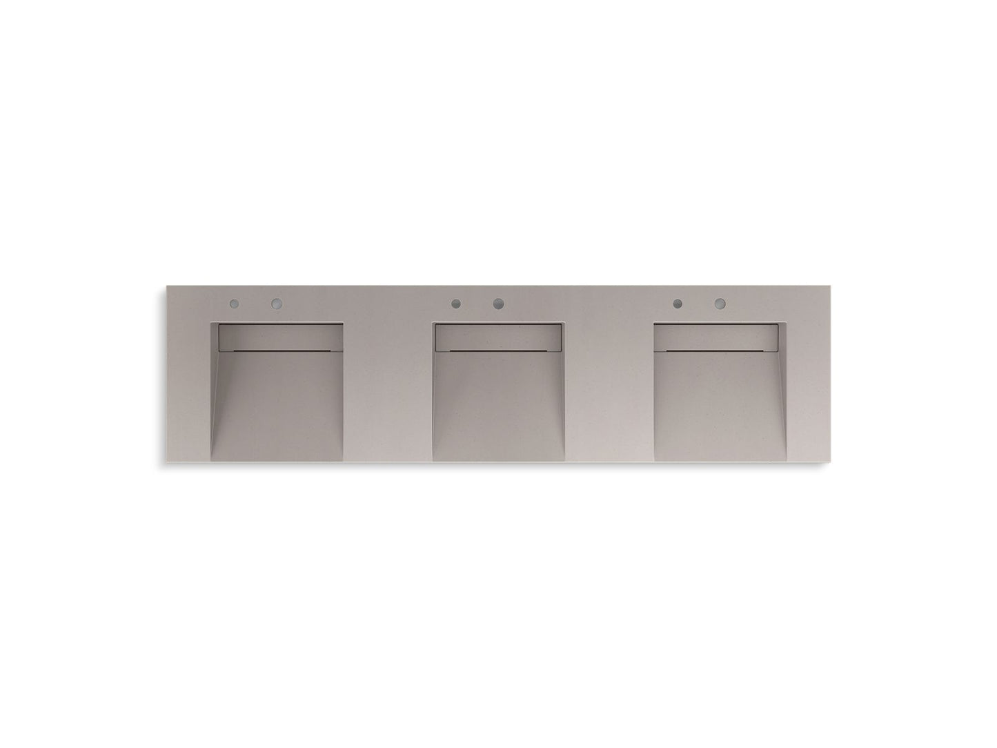 KOHLER K-81031-BSS Constellation 90" wall-mount basin lavatory system