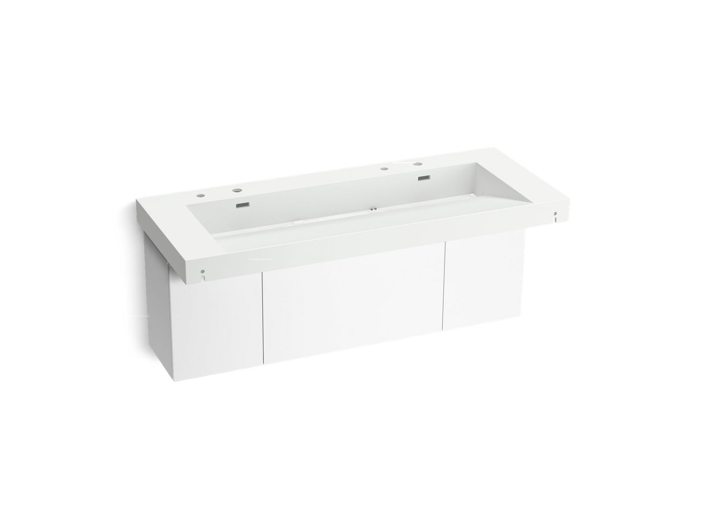 KOHLER K-81032-BPW Constellation 60" wall-mount trough lavatory system