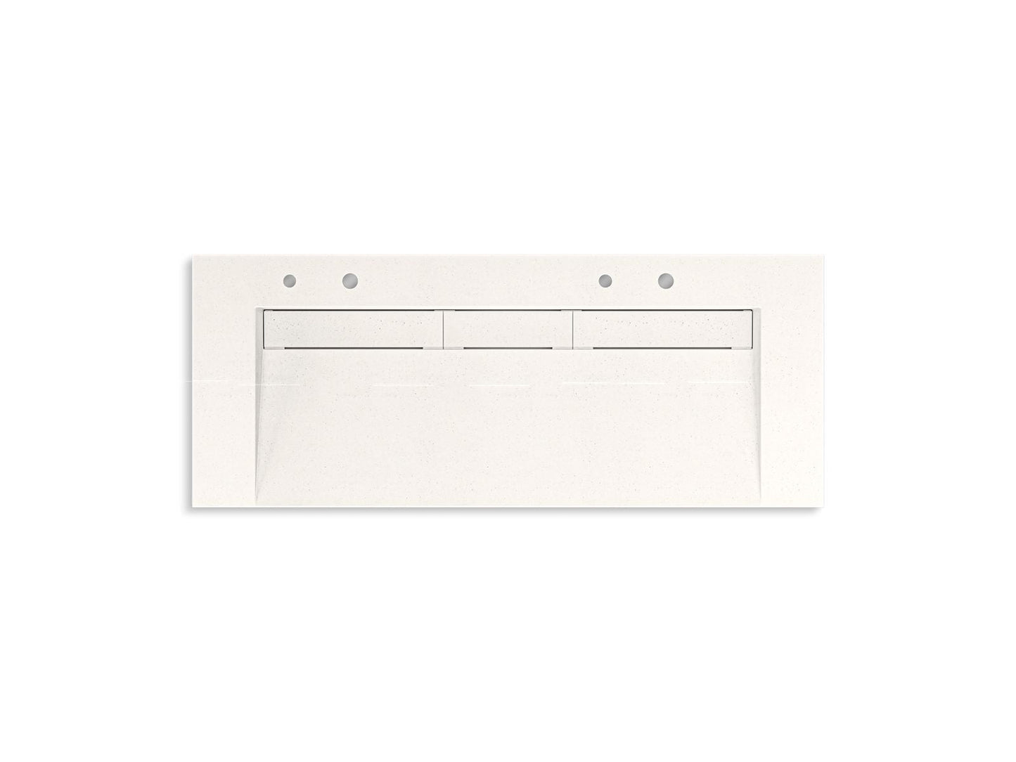 KOHLER K-81032-BSS Constellation 60" wall-mount trough lavatory system