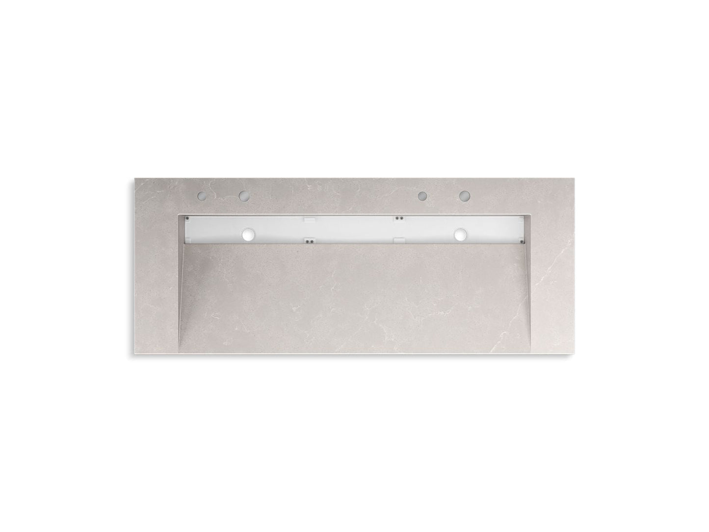 KOHLER K-81032-BSS Constellation 60" wall-mount trough lavatory system