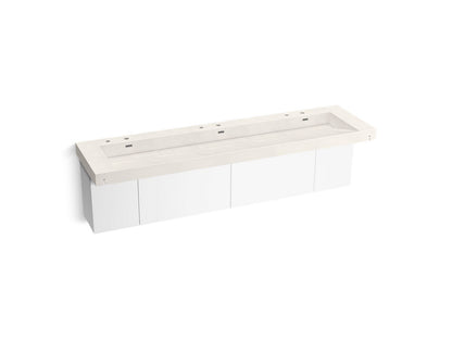 KOHLER K-81033-BPW Constellation 90" wall-mount trough lavatory system