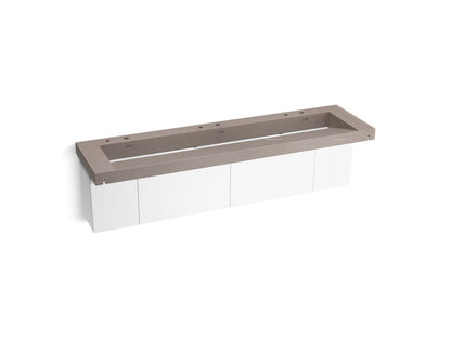 KOHLER K-81033-BPW Constellation 90" wall-mount trough lavatory system