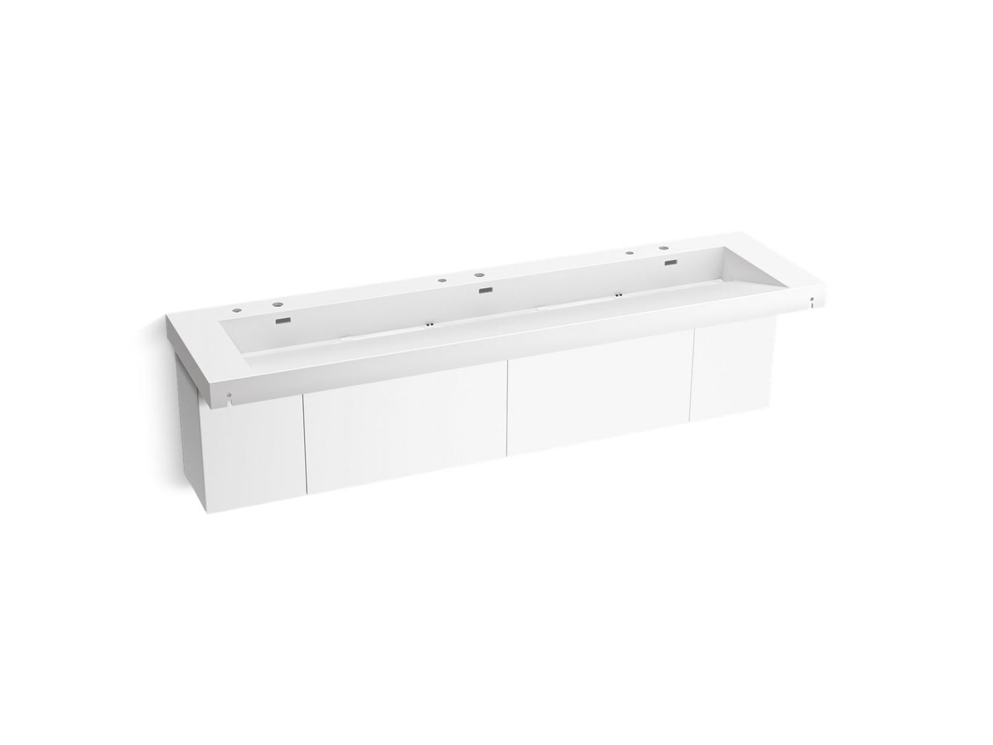 KOHLER K-81033-BPW Constellation 90" wall-mount trough lavatory system