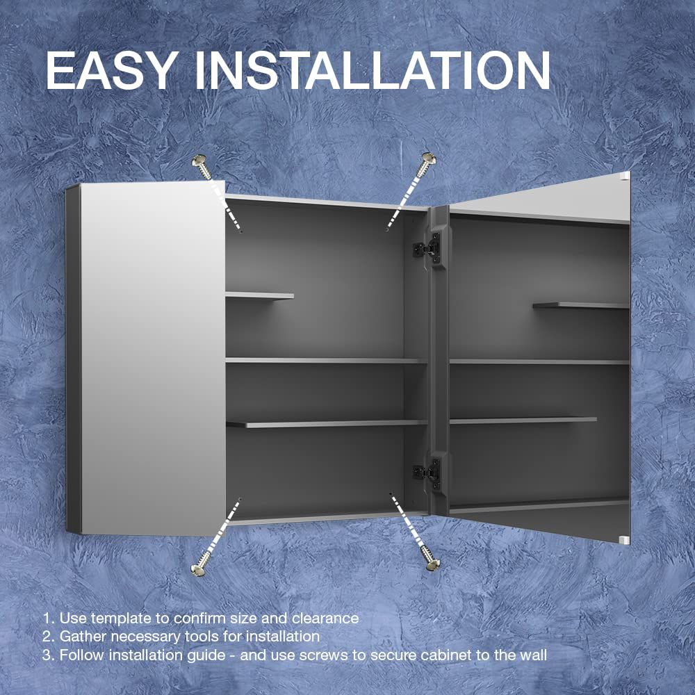 KOHLER K-81146 Maxstow 30" W x 24" H medicine cabinet
