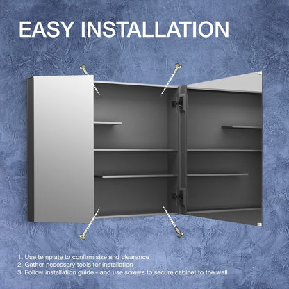 KOHLER K-81146 Maxstow 30" W x 24" H medicine cabinet