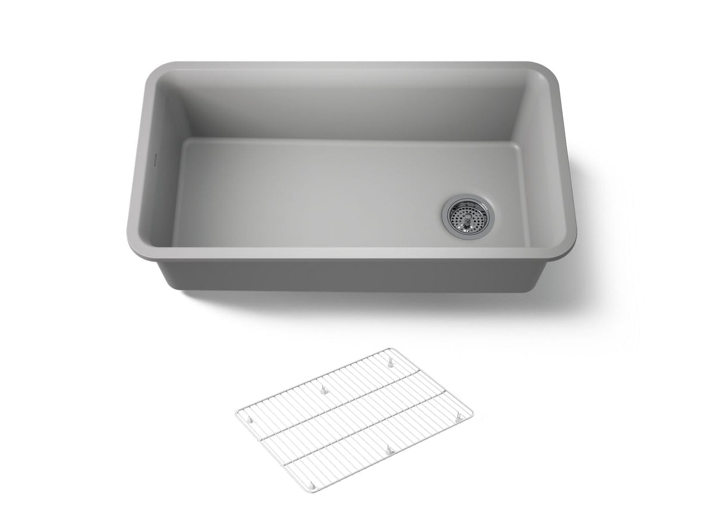 KOHLER K-8206 Cairn 33-1/2" undermount single-bowl kitchen sink