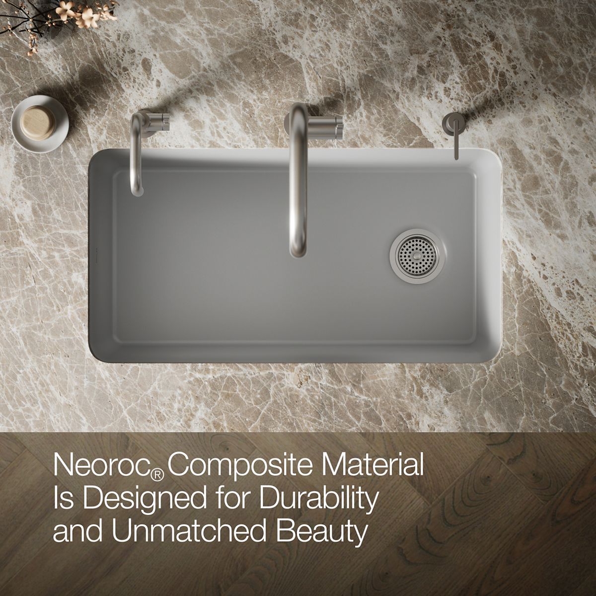 KOHLER K-8206 Cairn 33-1/2" undermount single-bowl kitchen sink