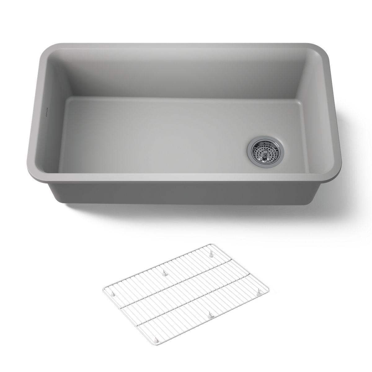 KOHLER K-8206 Cairn 33-1/2" undermount single-bowl kitchen sink