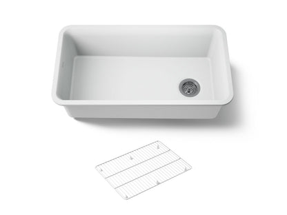 KOHLER K-8206 Cairn 33-1/2" undermount single-bowl kitchen sink
