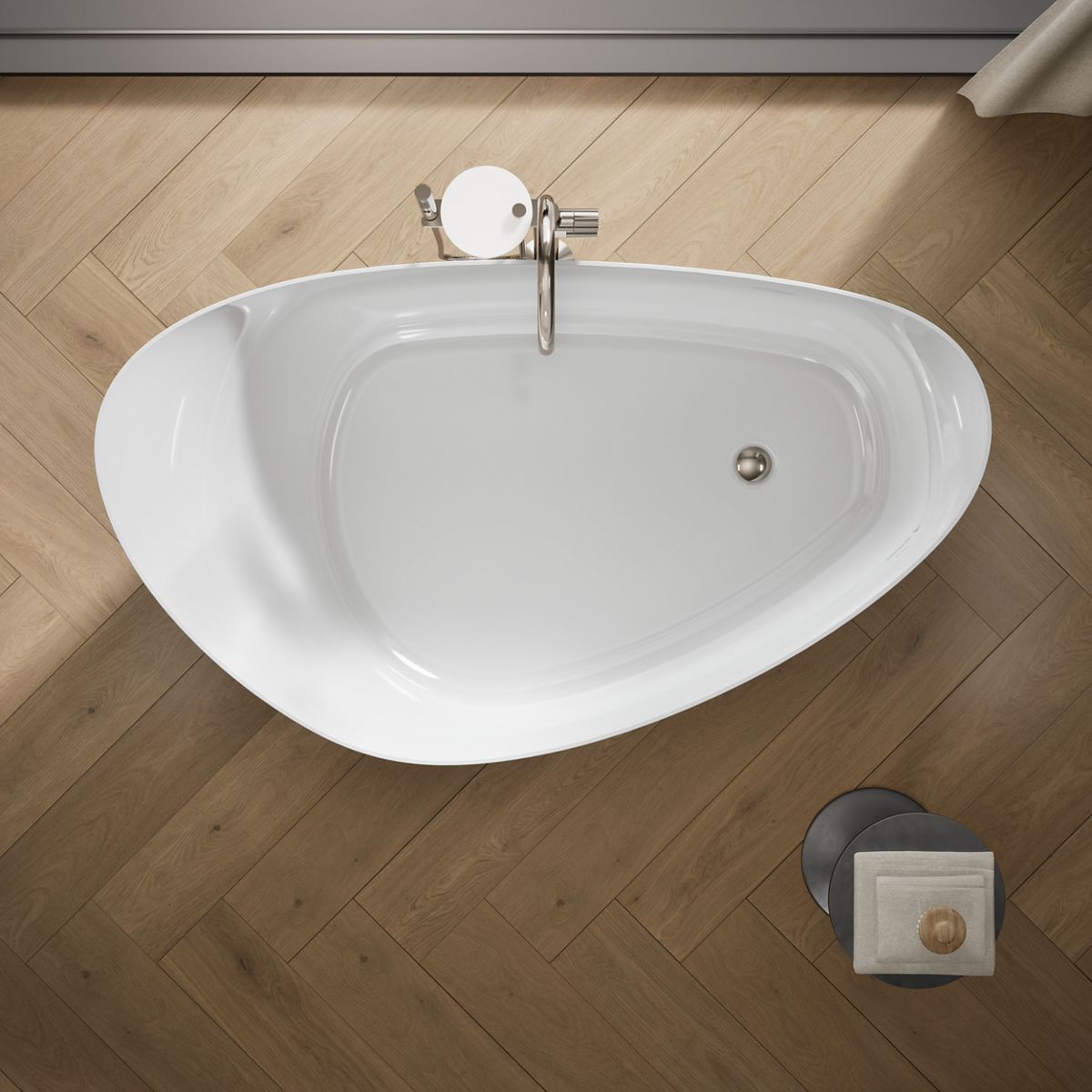 KOHLER K-8331 Veil 65-3/8" x 36-15/16” freestanding bath