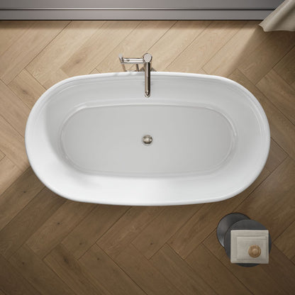KOHLER K-8333 Memoirs 66-1/4" x 36-1/2" freestanding bath