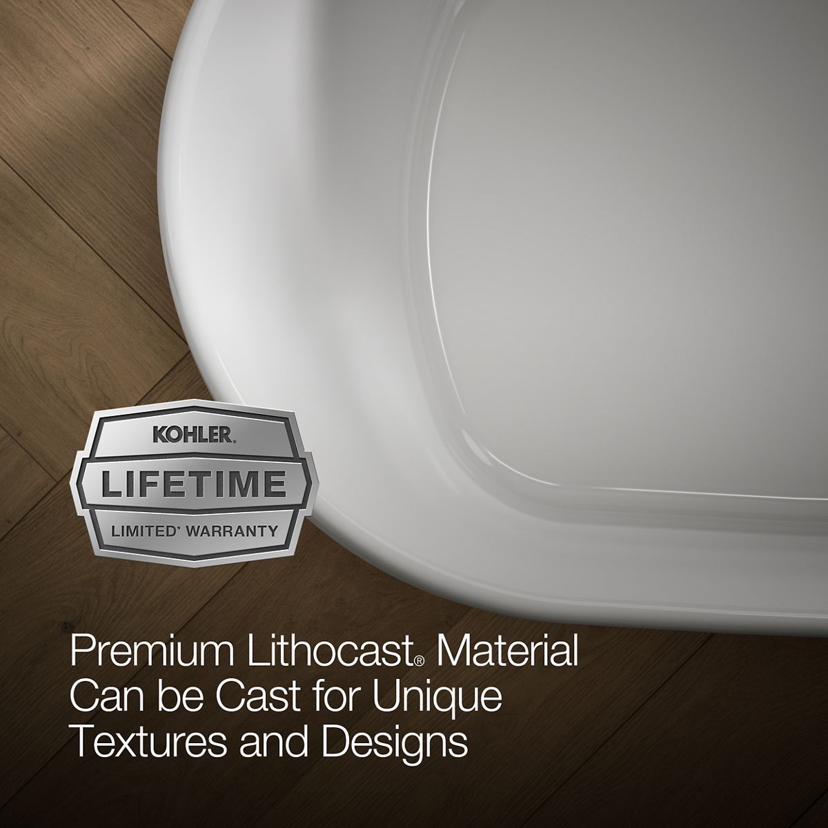 KOHLER K-8336 Ceric 65" x 31" freestanding bath
