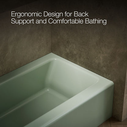 KOHLER K-837 Bellwether 60" x 30-1/4" alcove bath, left drain