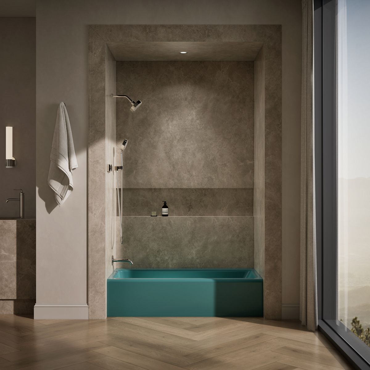 KOHLER K-837 Bellwether 60" x 30-1/4" alcove bath, left drain