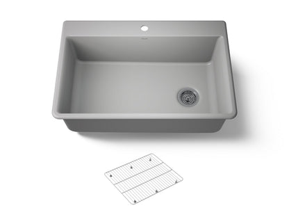 KOHLER K-8437-1 Kennon 33" top-/undermount single-bowl kitchen sink
