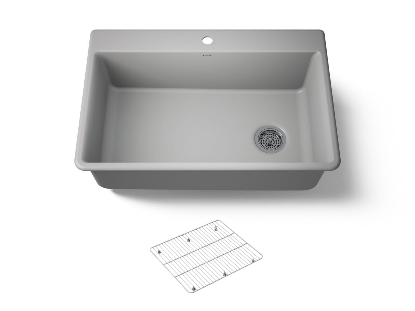 KOHLER K-8437-1 Kennon 33" top-/undermount single-bowl kitchen sink