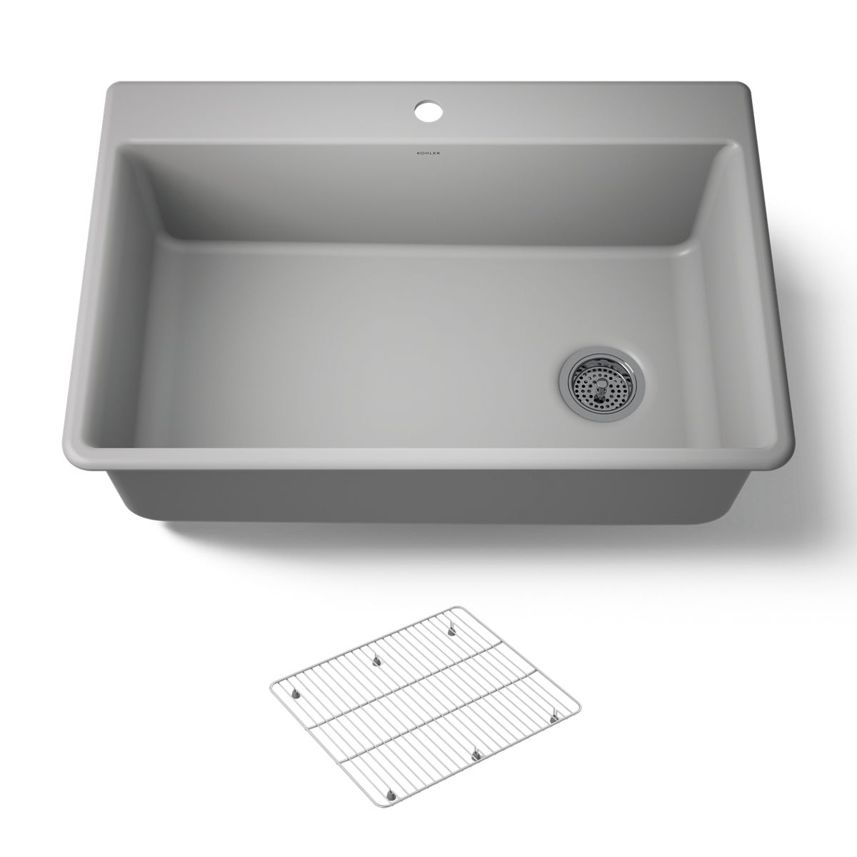 KOHLER K-8437-1 Kennon 33" top-/undermount single-bowl kitchen sink
