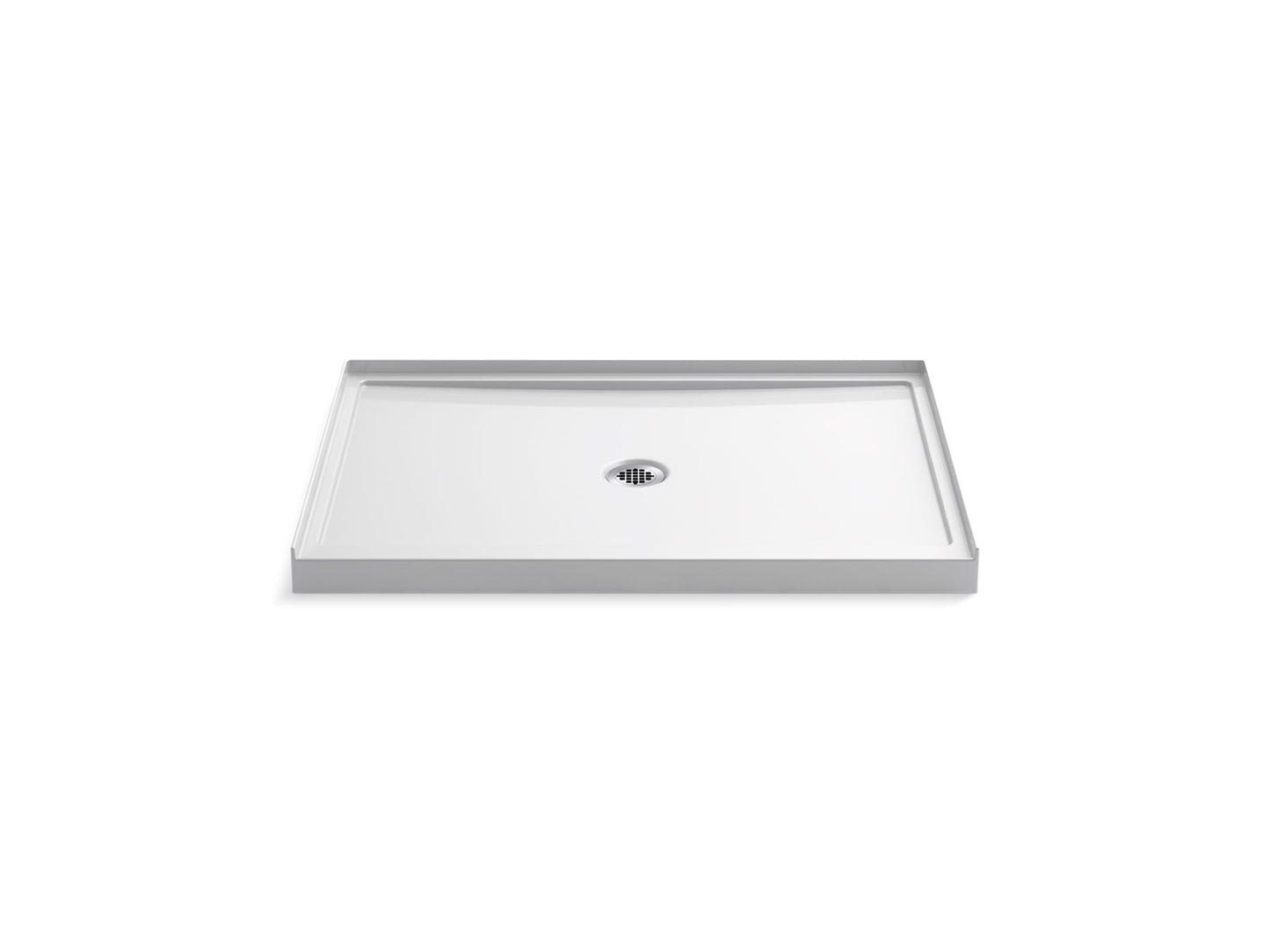 KOHLER Rely 48" x 34" alcove shower base, center drain