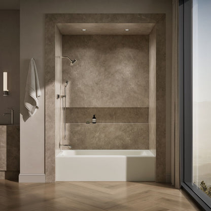 KOHLER K-847 Bellwether 66" x 32" alcove bath, left drain