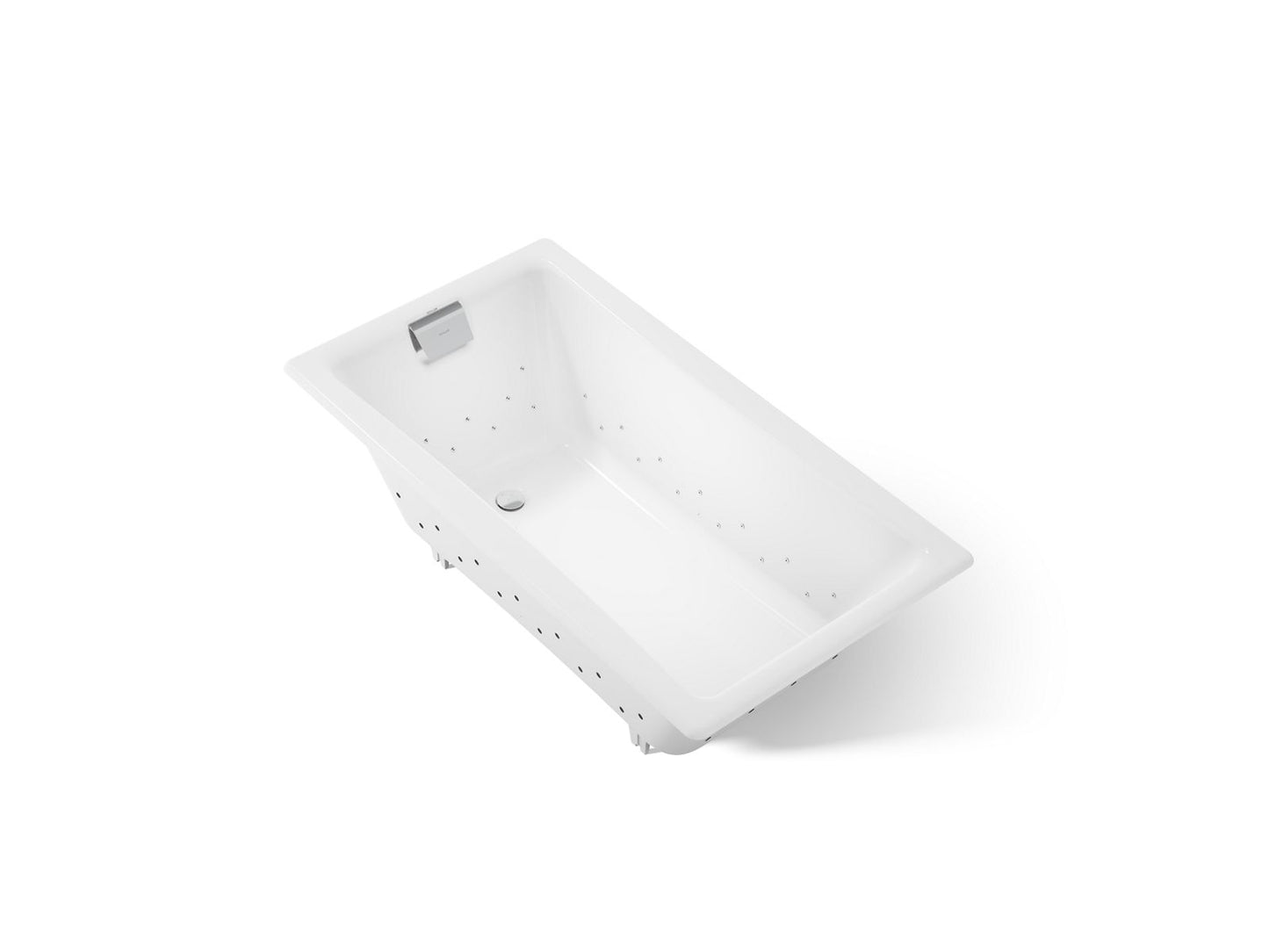 KOHLER K-852-GH0 Tea-for-Two 60" x 32" drop-in Heated BubbleMassage air bath