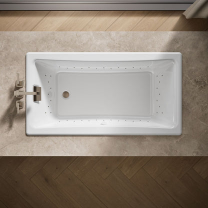 KOHLER K-852-GHBN Tea-for-Two 60" x 32" drop-in Heated BubbleMassage air bath