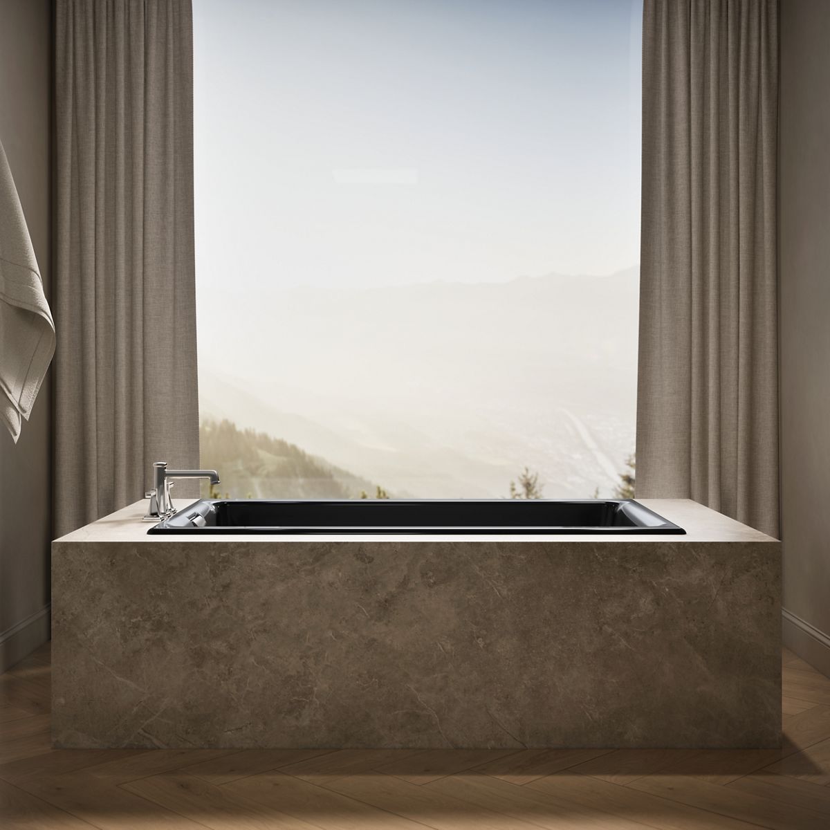 KOHLER K-855 Tea-for-Two 66" x 36" drop-in/undermount bath
